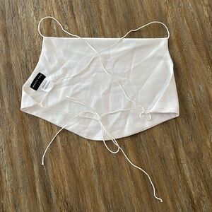 Whitefox Tie Back Crop Top